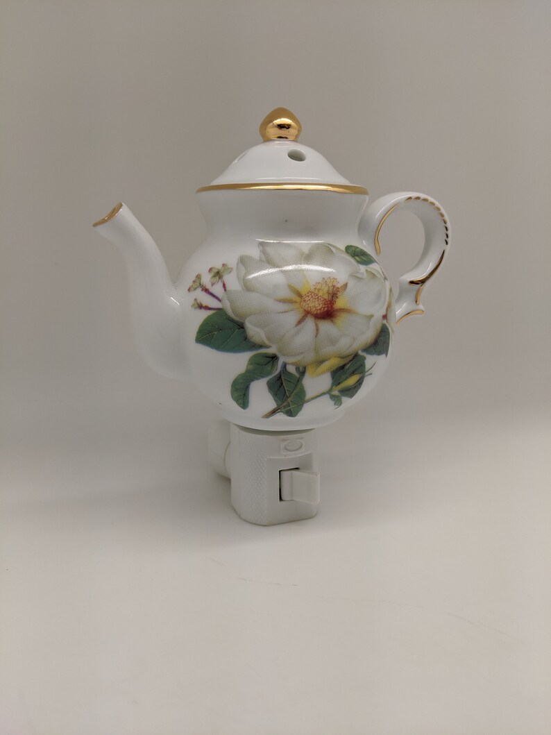 Magnolia Teapot Nightlight and Oil Burner Etsy UK