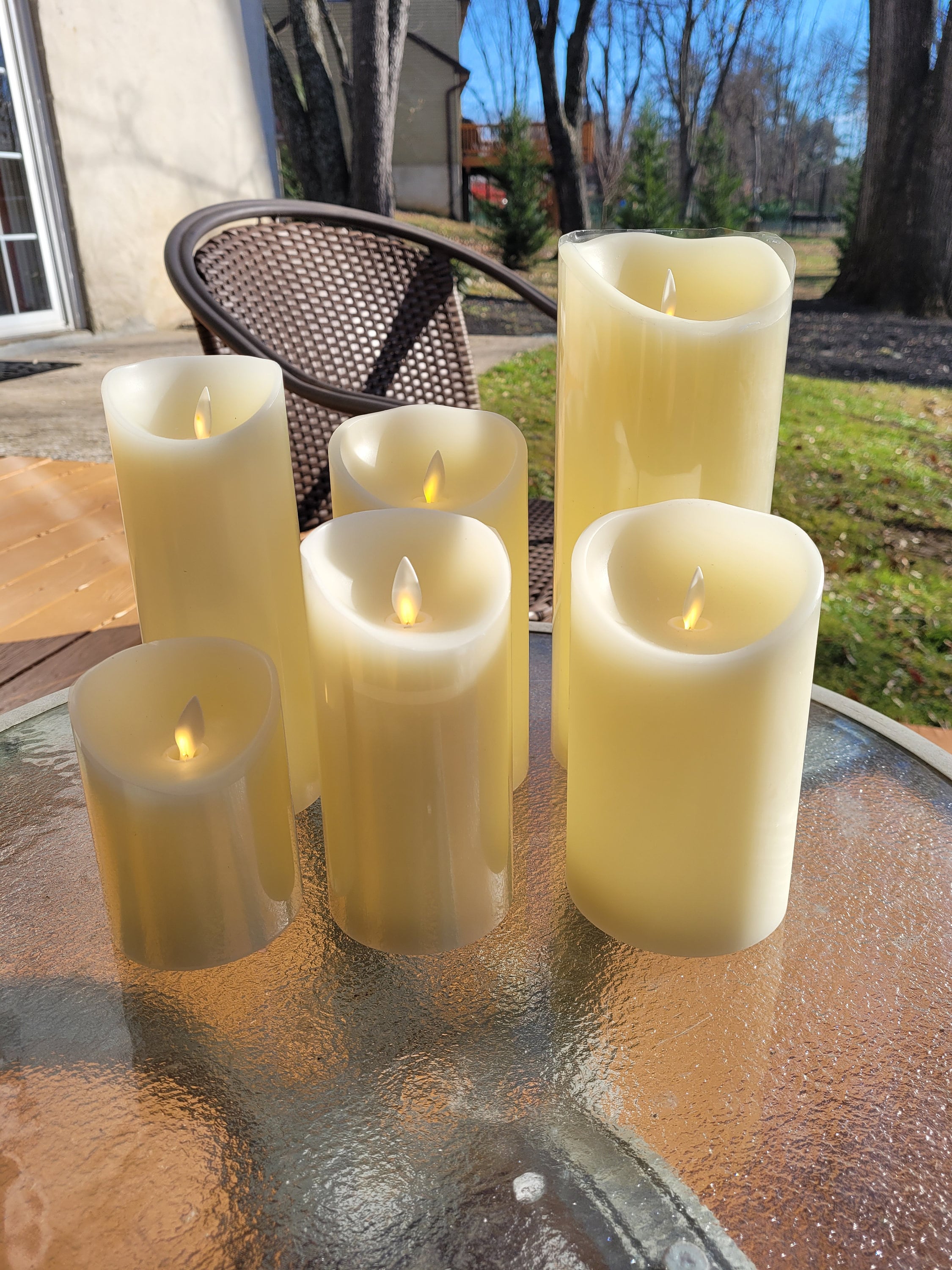 Flameless Candles Flickering LED Candles Real Wax /pillar -