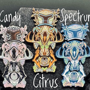 Ganja White Night, Excision, Sudden Death, Subtronics - Glow in the Dark DJ Totem Enamel Pin Set -  EDM Music Festival Collectible Pin