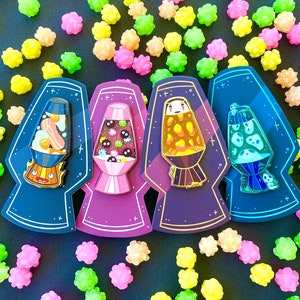 Gh!bli Lava Lamp Pins !COLLAB WITH ODDARETTE! - Forest Spirits - Fire Demon - Konpeito Sprites - N0 Face - Anime Movie