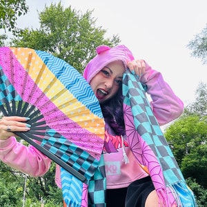 Demon Anime Hand Fan & Pashmina Shawl