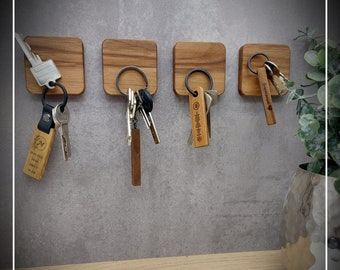 Key holder, key magnet, key board, walnut, cherry, maple, oak, wood, gift, mother's day, father's day, christmas, birthday