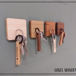 Wooden keychain with individual engraving personalized as a gift image 6