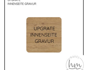 UPGRATE INNENSEITE GRAVUR [6] Personalisiert mit Gravur Partnerarmband Holz Geschenk Muttertag Vatertag Weihnachten Valentinstag Paracord