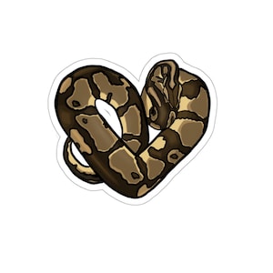 Ball python sticker reptile gifts cute stickers snake gift