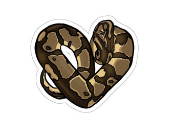 Ball python sticker reptile gifts cute stickers snake gift