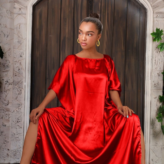 Satin caftans top