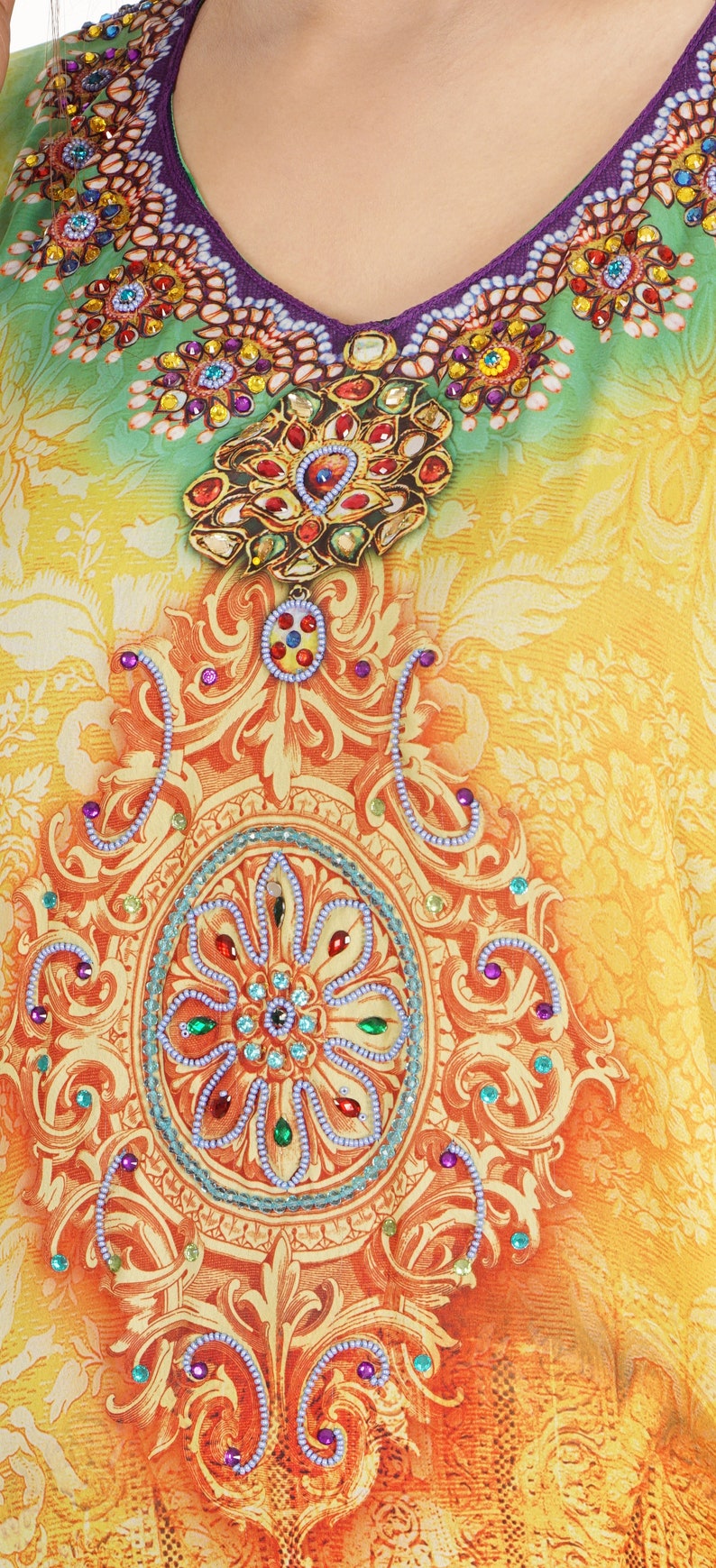 Resort wear for women silk kaftan tunic beautiful kaftan exotic designer print kaftan cruise wear kaftan