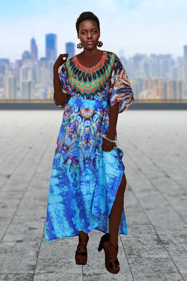 chiffon kaftans plus size