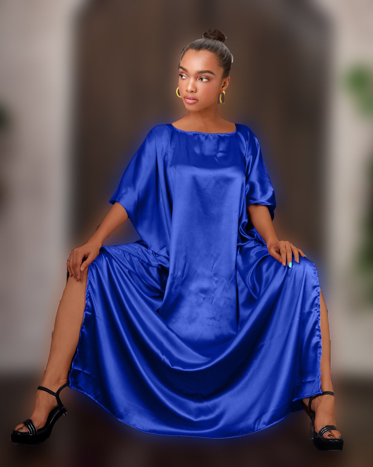 SILK SATIN Kaftan