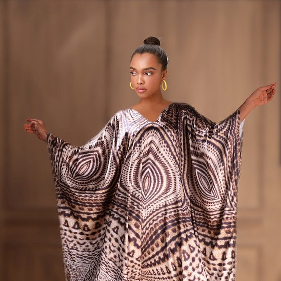 Beach Party Caftan Long Silk Caftan Beautiful Kaftan Designer