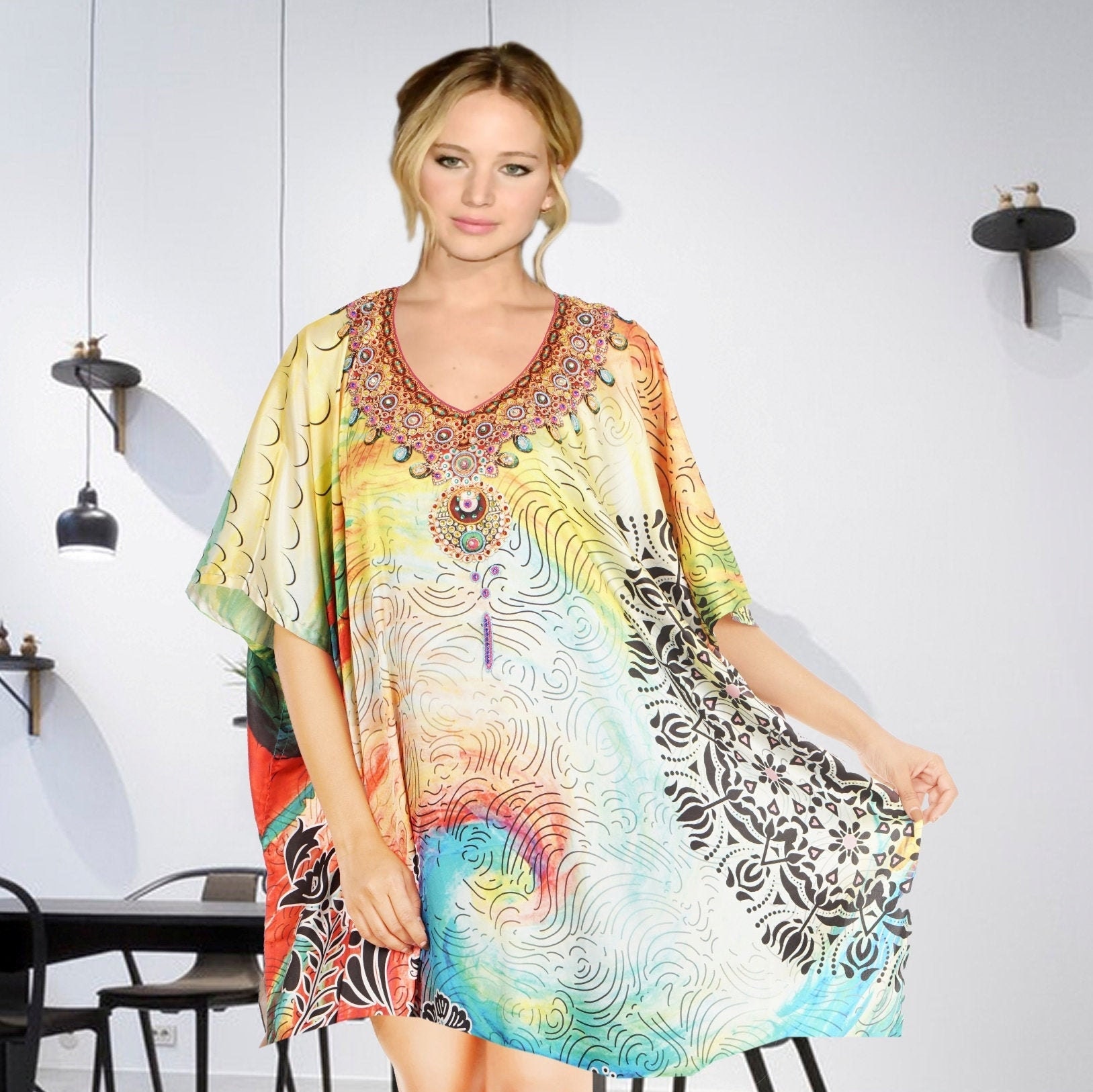 Designer kaftan Elegant caftan beach cover up kaftan bikini Etsy