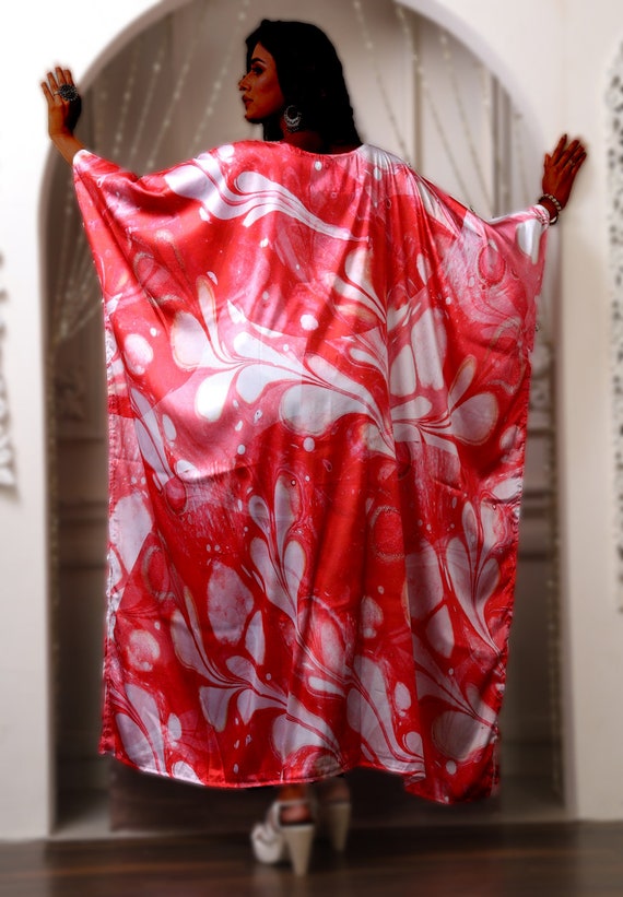 Full Length Silk Kaftan Long Silk Dress Designer Kaftan Maxi Dress Beautiful Kaftan Dressing Gown Etsy Australia
