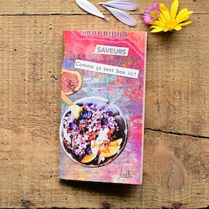 7x13cm hand-bound notebook "flavors, how good it smells here"