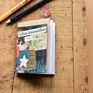 6x9cm stitched notebook "cultivating kindness with your heart"