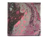 poured paint ceramic tile coasters sealed with epoxy resin finish fluid art coaster tiles kitchen accessories bar accessories