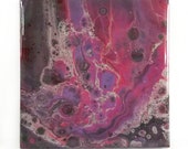 poured paint ceramic tile coasters sealed with epoxy resin finish fluid art coaster tiles kitchen accessories bar accessories