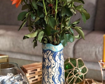 Elegant ceramic vase as a decoration for every season