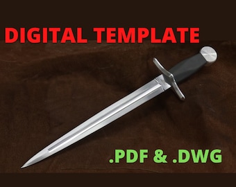 Dagger Template Etsy Dagger Template Etsy
