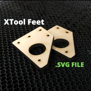 XTOOL D1 Pro Feet Laser Cut Files - Downloadable SVG File - XTOOL Foot Jigs - Fixture - Brace - Laser Engraving Files