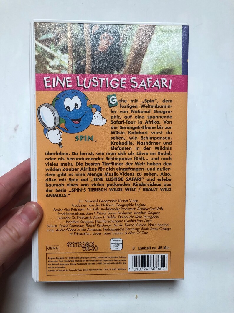 VHS National Geographic Really Wild Animals 1994 | Etsy