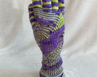 Crazy Parrot, handgestrickte Handschuhe