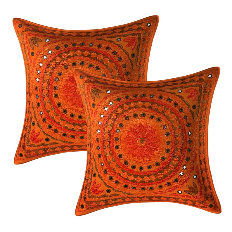 Indian Handmade Cotton Decorative Pillow Cover Antique Etsy