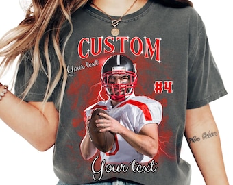 Custom Player Football Shirt, Football Player Shirt, Personalized Player Shirt, Football Mom, High School, Senior Night Football