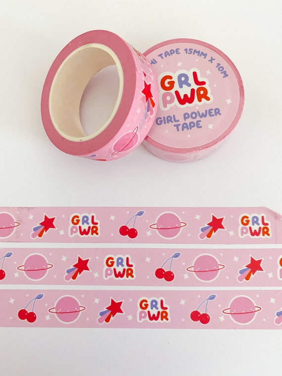 Girl Power Washi Tape Cute Washi Tape Girl Power Space Washi Tape