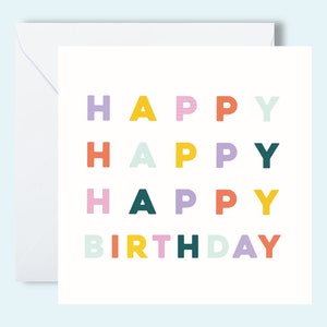 Happy Birthday Card | Celebration | Card for her | Card for him |