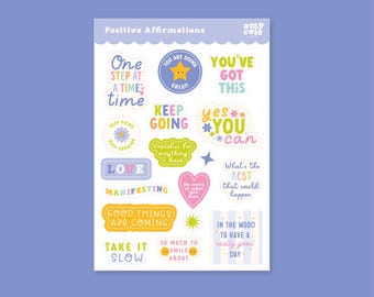 Positive Affirmations Sticker Sheet