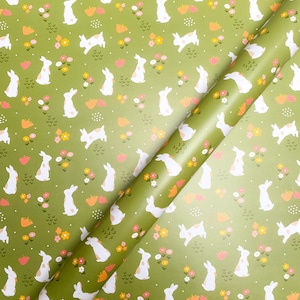 Cute Bunny Wrapping Paper | Easter Wrapping Paper | Rabbit Gift Wrap | Spring | Birthday Wrapping Paper