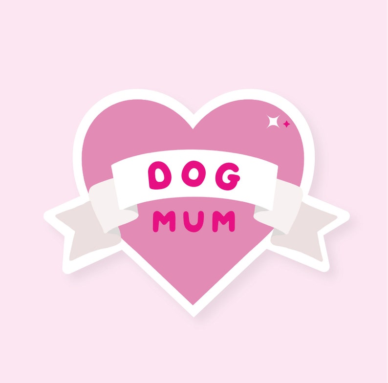 Puppy Love Journal Sticker Dog Lover Laptop Stickers Dog Mum Sticker Dog Mom Dog Themed Sticker