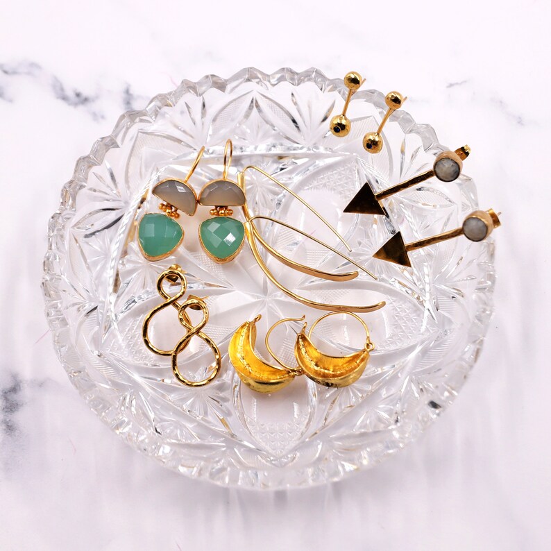 Gemstone Jewelry Gold Plated Birthstone Handmade Labradorite Arrow Drop Stud Earrings