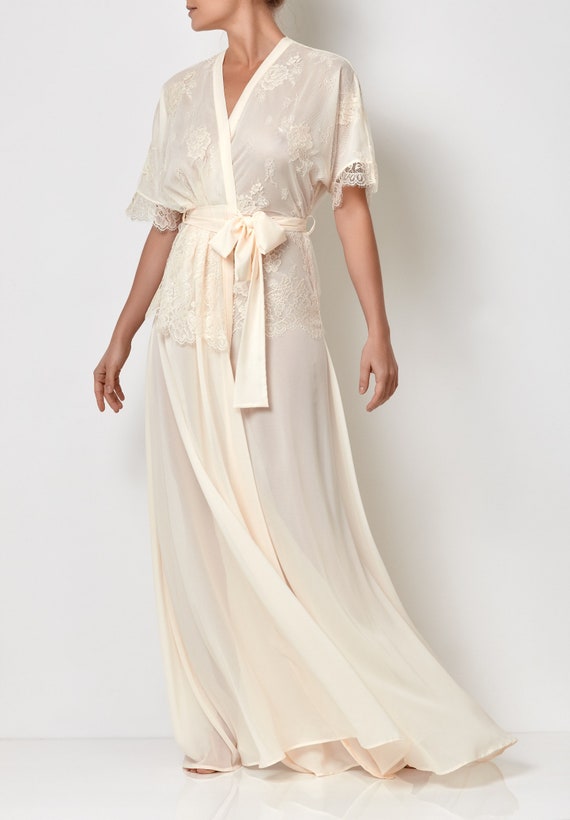 Naughty Valentine Plus Size Lingerie Peignoir Bridesmaid Robe Etsy