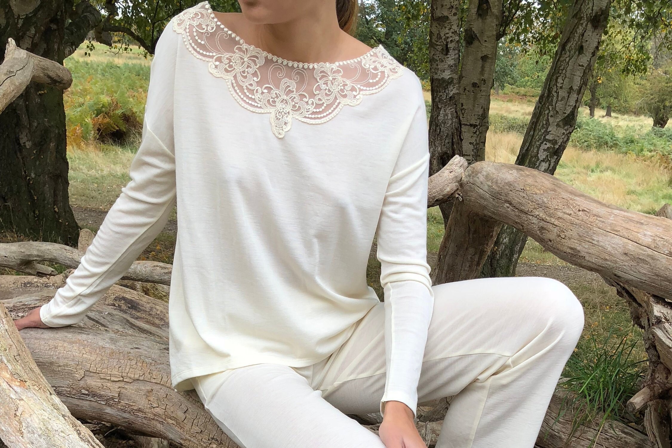 ivory plus size pants