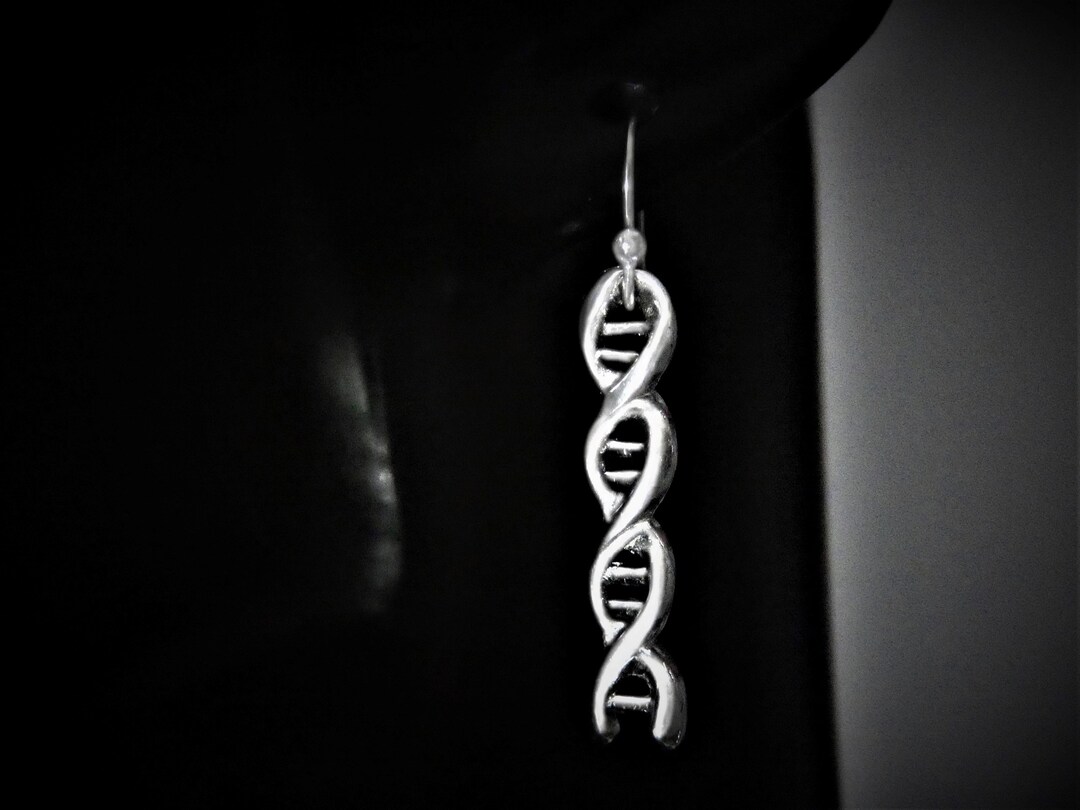 DNA Earrings Double Helix Jewelry Xmas Gift for Twin Custom Etsy