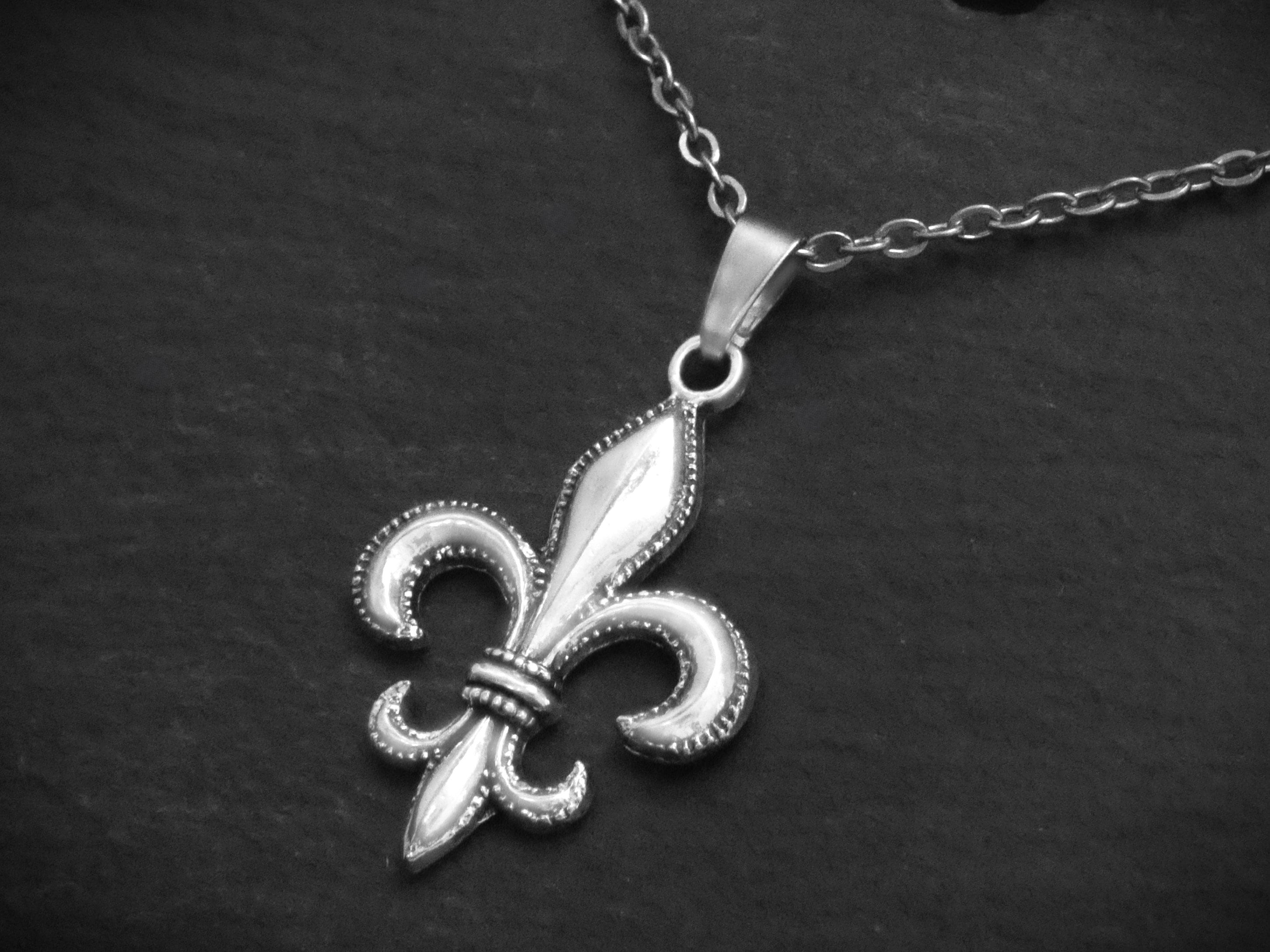 Bluebell Fleur de Lis Necklace Bluebell Fleur de Lis Necklace