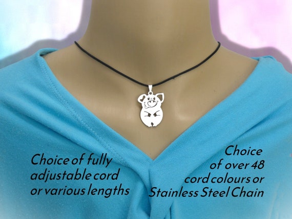 Smiling Pig Necklace Smiling Pig Necklace