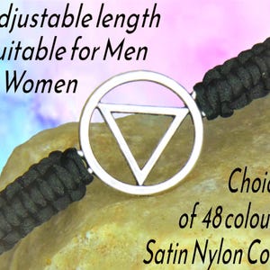 Sobriety Bracelet, Unisex AA Recovery Jewellery, Adjustable Macrame