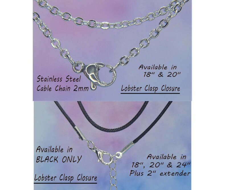 Initial Necklace, Silver Stainless Steel Letter Jewellery, Cord or Chain image 5