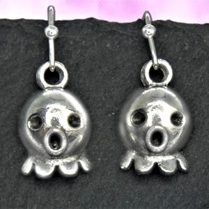 Octopus Earrings, Squid Jewellery, Clip on or Pierced Options