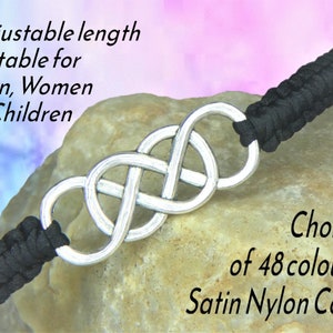 Unisex Infinity Love Knot Bracelet Set Snake Chain Knot Bracelet