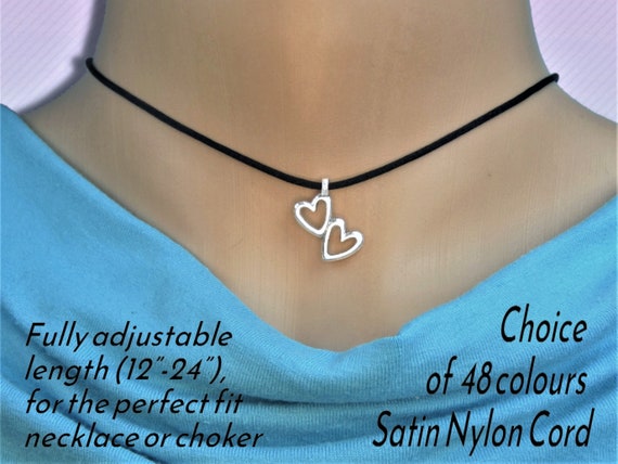 Joined outlet hearts necklace