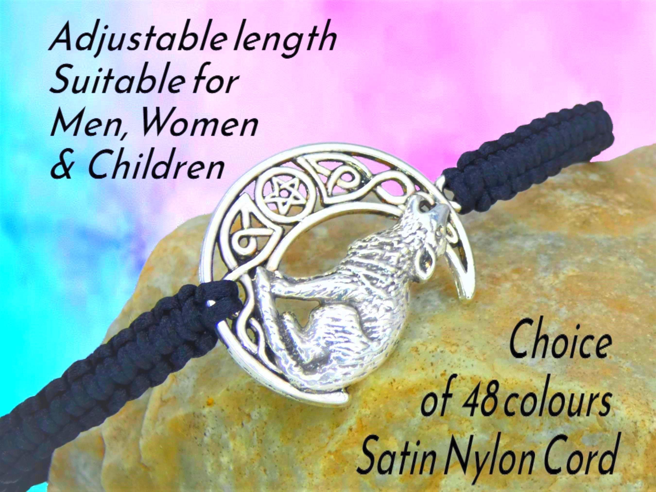 Bracelet de force viking tête du loup Fenrir