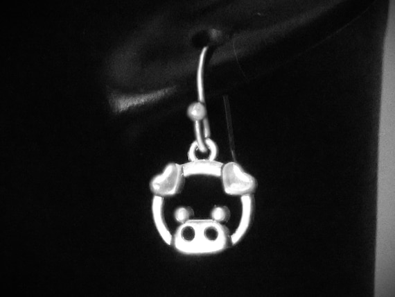 Piggy Pig Face Stud Earrings Sterling Silver Piggy Pig Face Stud Earrings Sterling Silver