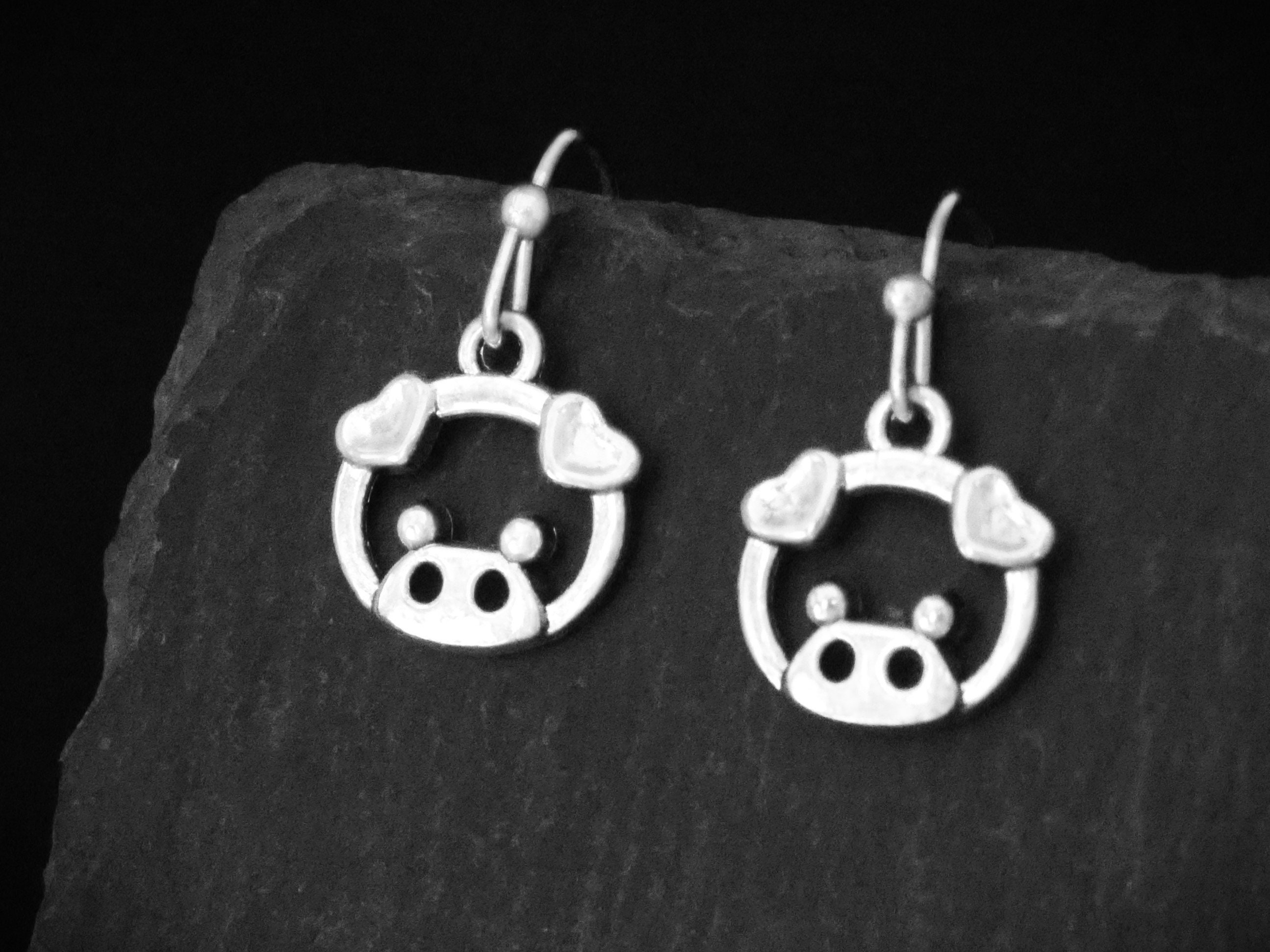 Pig Earrings / Pig Jewellery / Pig Gift / Pet Jewellery / Farmers Jewellery  / Animal Earrings / Animal Jewellery / Animal Lover Gift 