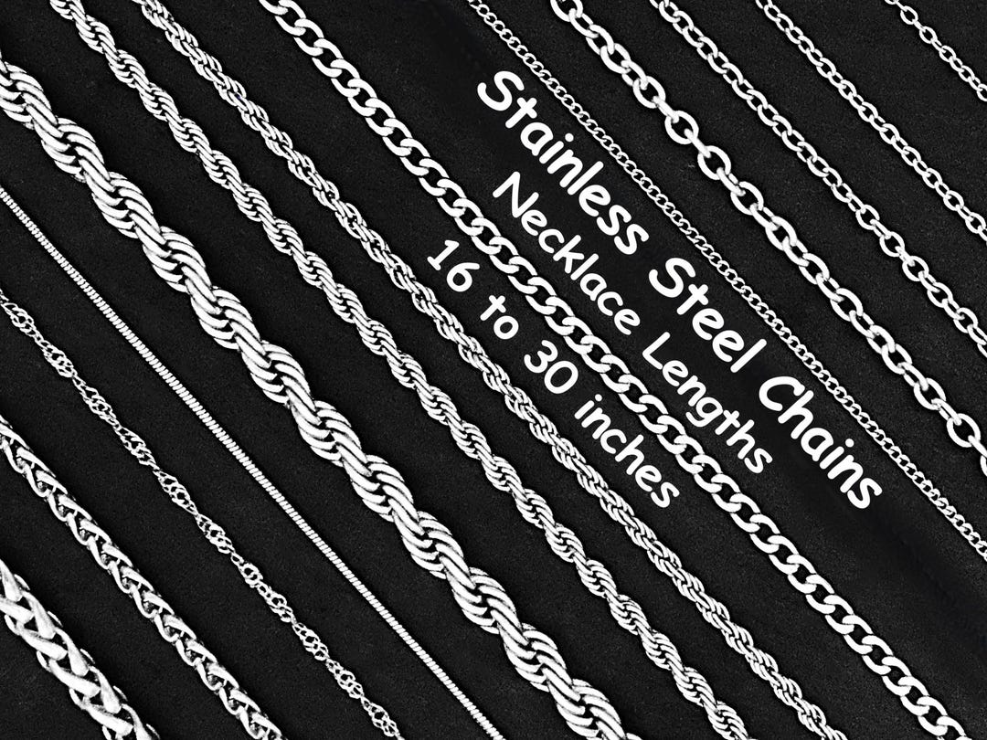 ネックレス・チョーカー BASSCLEF Men's Necklace Surgical Steel Chain Amazon.com: VENICEBEE® Best Stainless Steel Chain 28