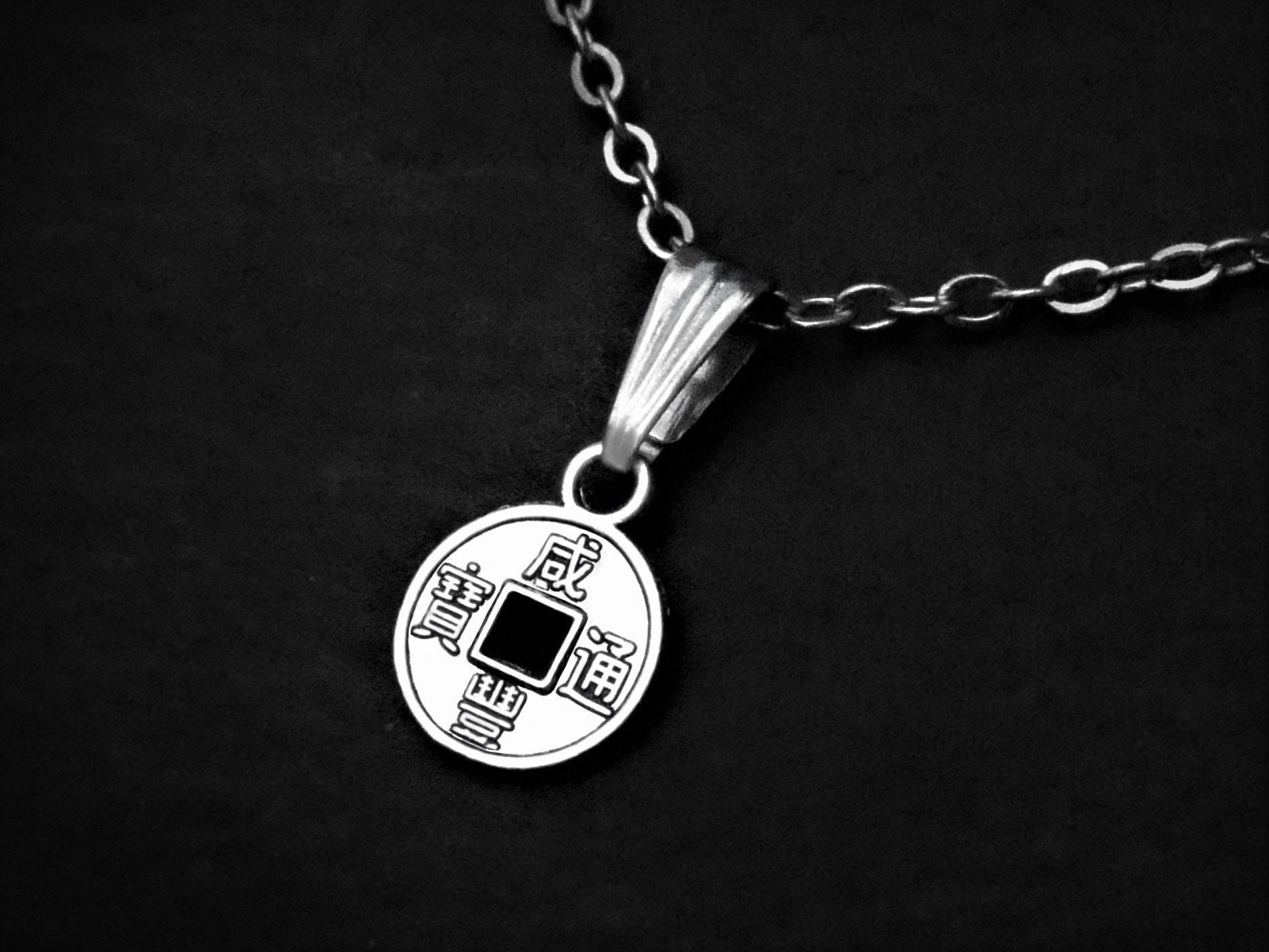 Feng shui coin necklace best sale