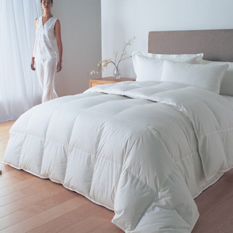 Goose Feather Down Duvet Cover 4 5 Tog Etsy